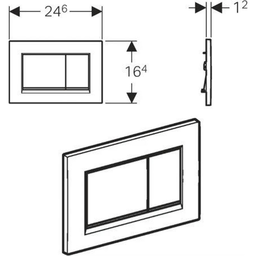 Кнопка смыва GEBERIT Sigma 30 115.883.KL.1