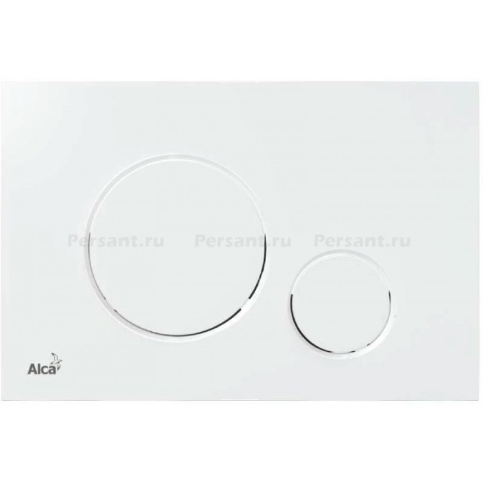 Клавиша смыва AlcaPlast M670 белая глянцевая