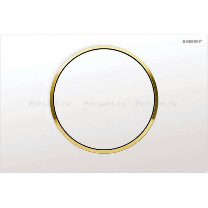 Кнопка смыва GEBERIT Sigma 10 115.758.KK.5 белый/золото