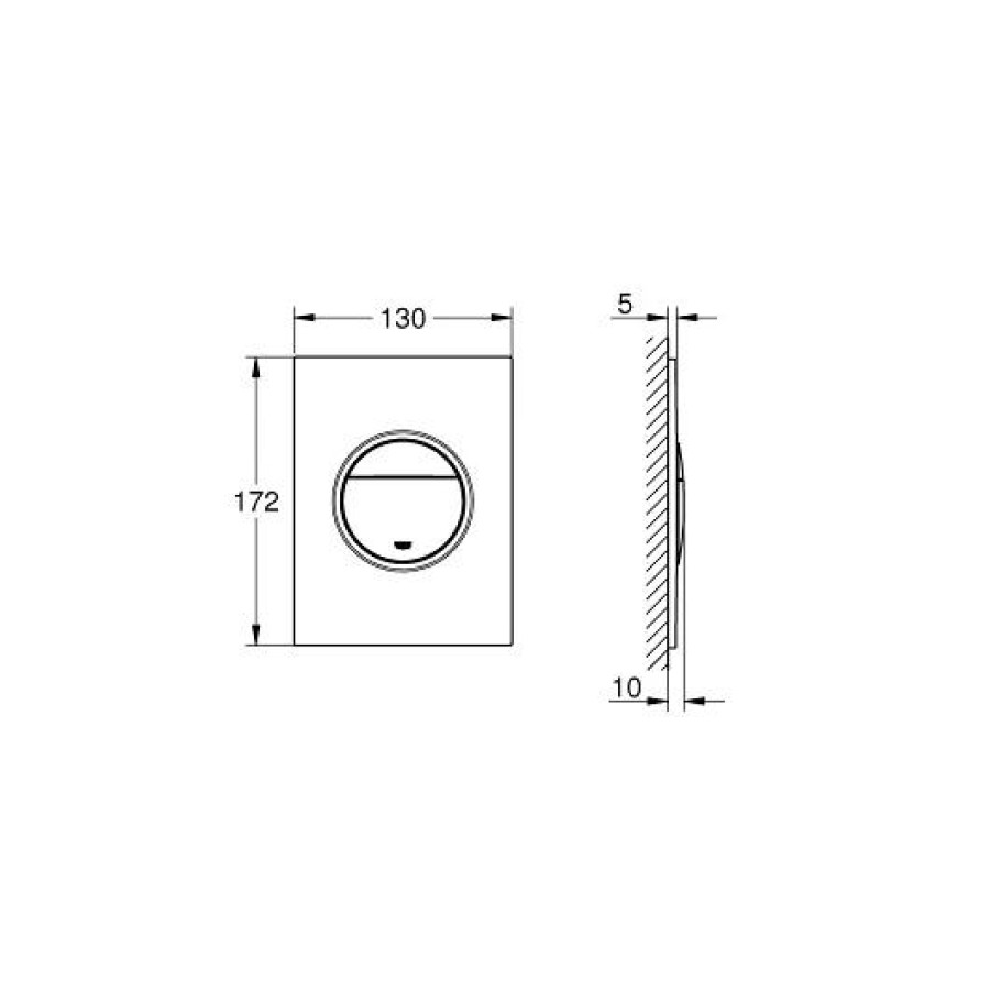 Кнопка смыва Grohe Nova Cosmopolitan S 37601000 хром