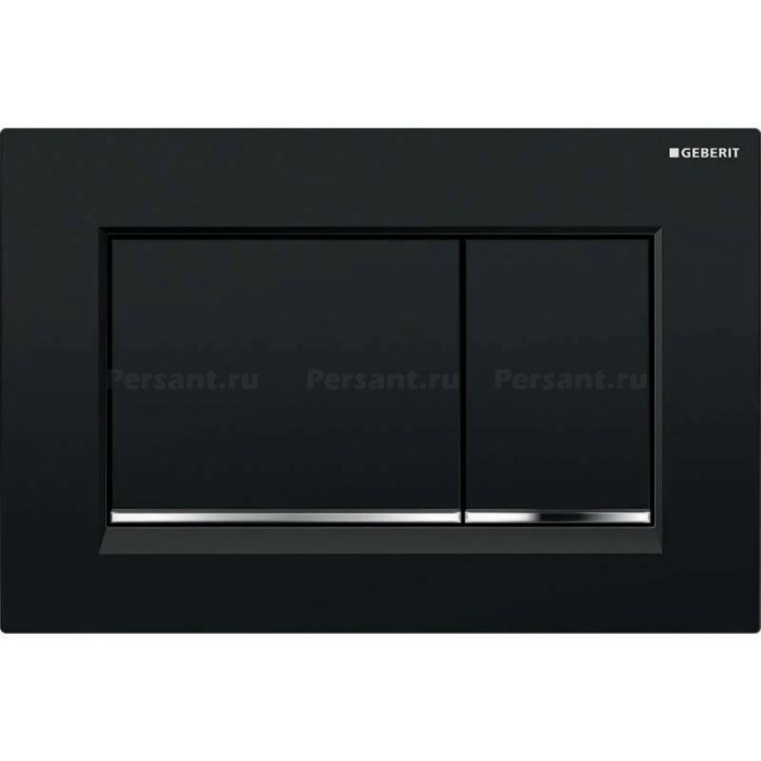 Кнопка смыва GEBERIT Sigma 30 115.883.KM.1 черный глянец/хром
