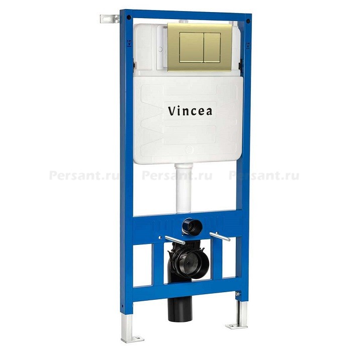 Kлавиша смыва Vincea VFP-001BG золото брашированное