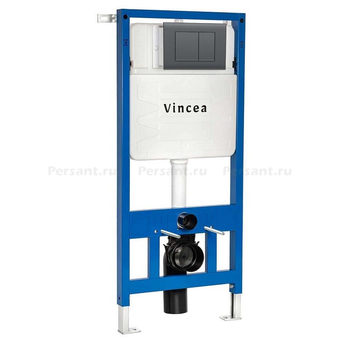 Kлавиша смыва Vincea VFP-001GM вороненая сталь