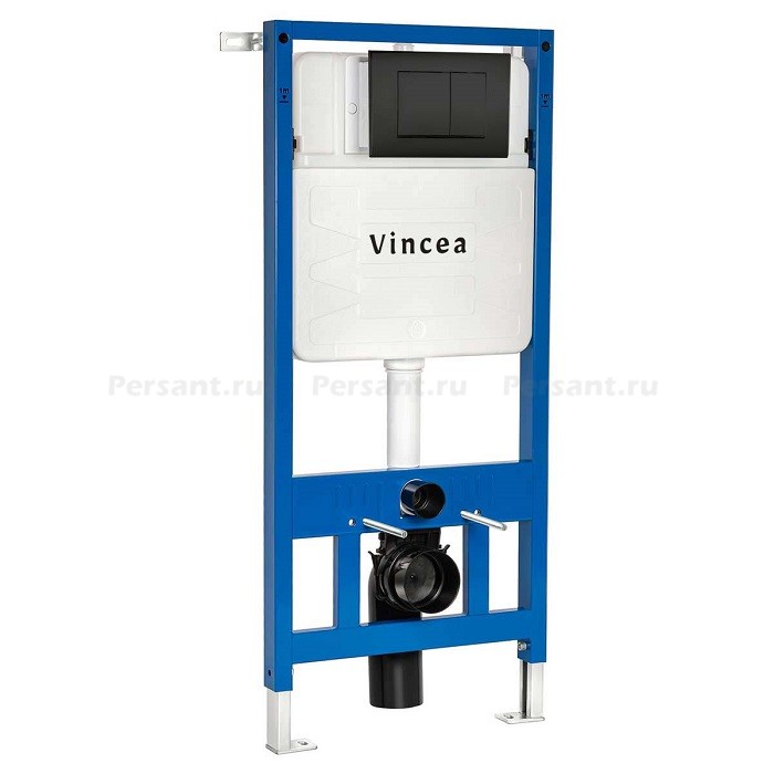 Kлавиша смыва Vincea VFP-001MB черная матовая