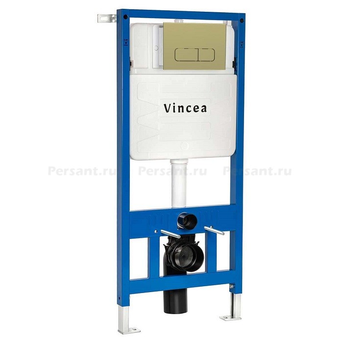 Kлавиша смыва Vincea VFP-002BG золото брашированное