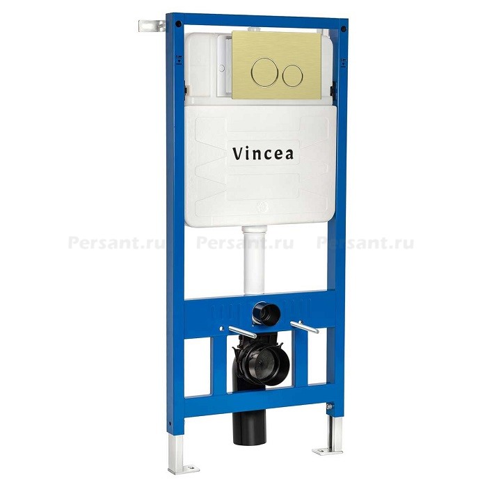Kлавиша смыва Vincea VFP-005BG золото брашированное