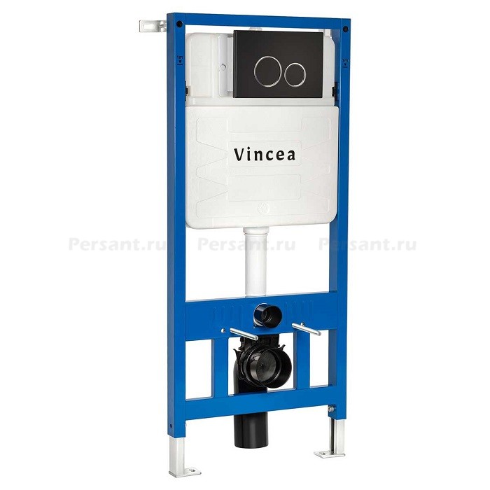Kлавиша смыва Vincea VFP-005MB черная матовая