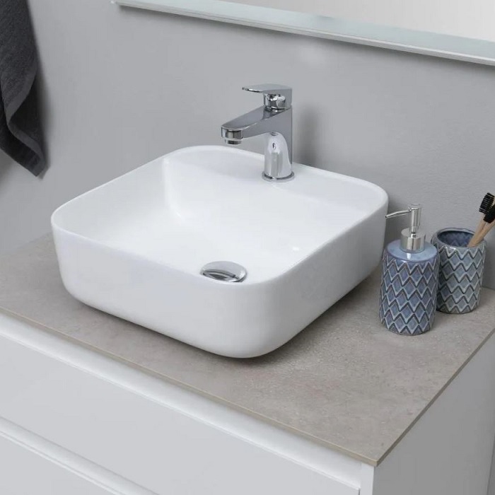 Столешница Aquanet Nova Lite 75 серая 00257611 керамогранит