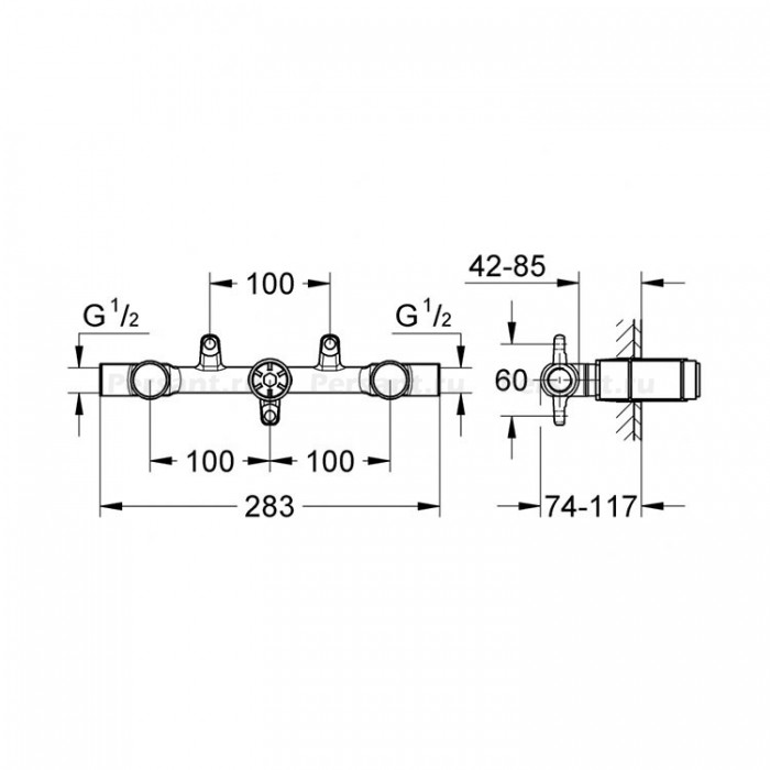 Cкрытая монтажная часть Grohe 29025000