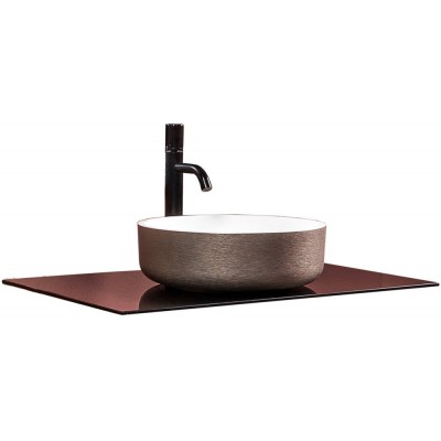 Столешница под раковину Boheme Armadi Art NeoArt 80 853-080-B стекло черное