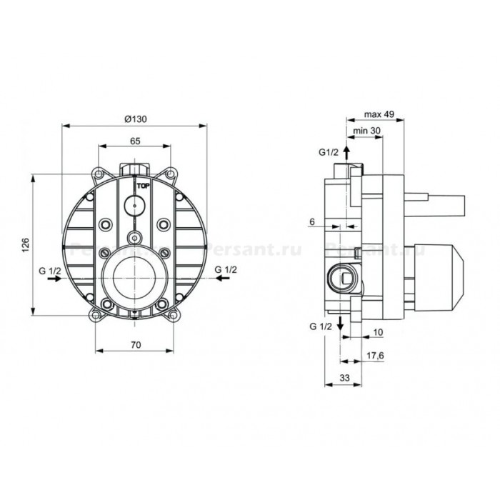Внутренняя часть смесителя Ideal Standard A1300NU