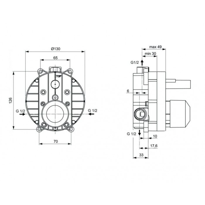 Внутренняя часть смесителя Ideal Standard A1300NU