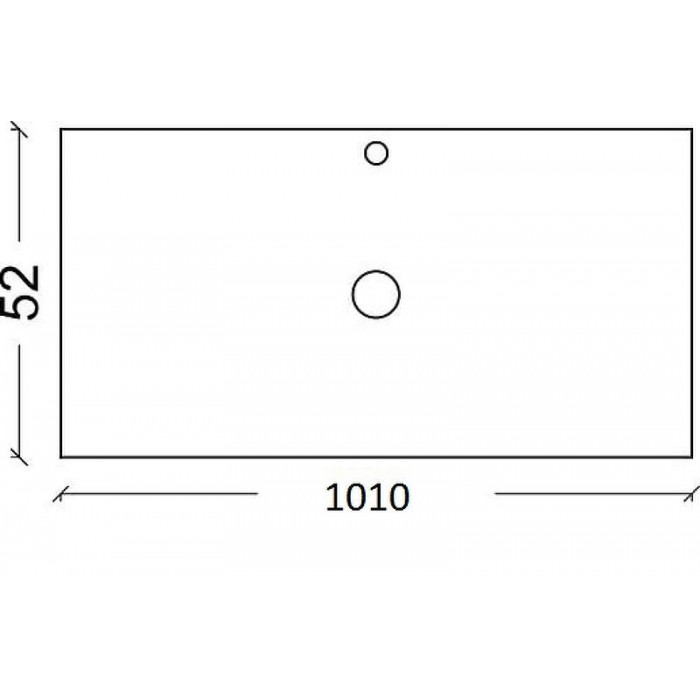 Столешница под раковину Boheme Armadi Art NeoArt 100 853-100-DB стекло золото поталь