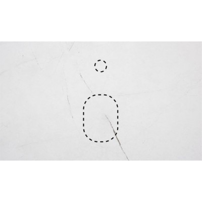 Столешница под раковину La Fenice Granite 90 FNC-03-PL01-90, керамогранит, белый мрамор