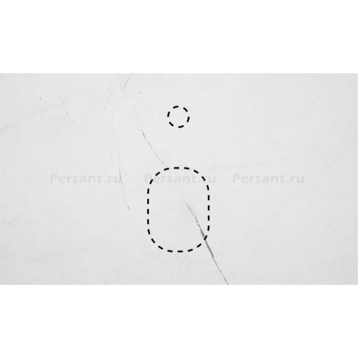 Столешница под раковину La Fenice Granite 100 FNC-03-PL01-100, керамогранит, белый мрамор