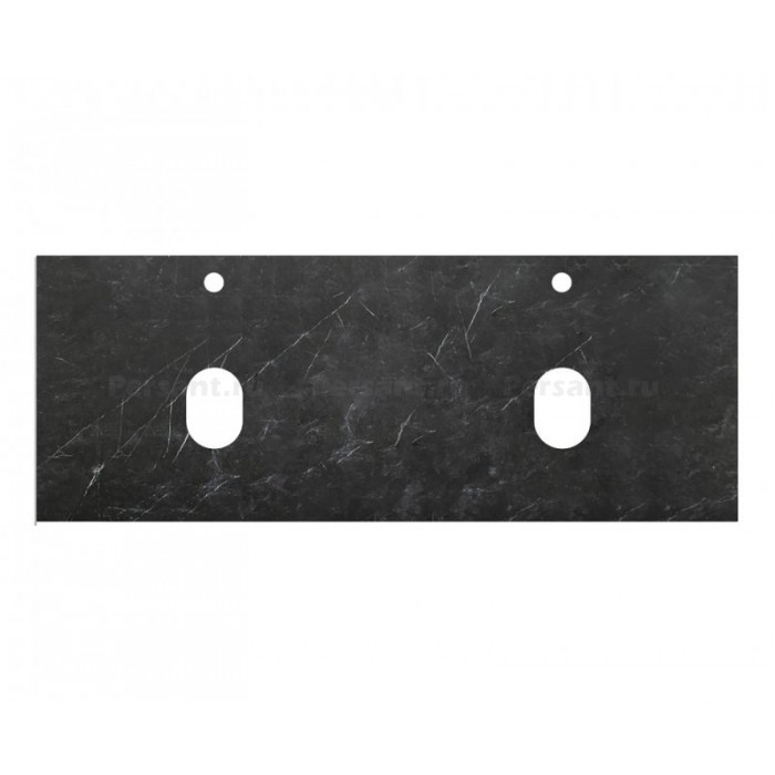 Столешница под раковину BelBagno KEP-120-2-MNO Marmo Nero Opaco