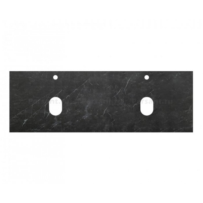 Столешница под раковину BelBagno KEP-140-2-MNO Marmo Nero Opaco