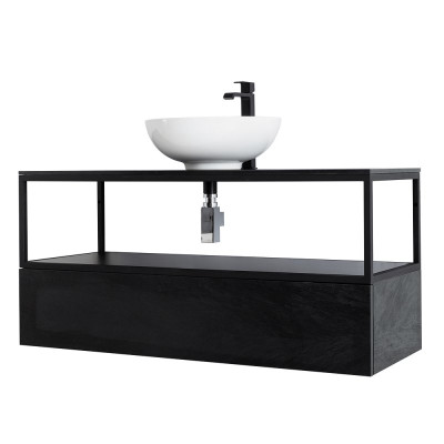 Консоль Cezares Cadro 120 одноярусная, подвесная CADRO-120/46/30-1C-SO-MET-ST
