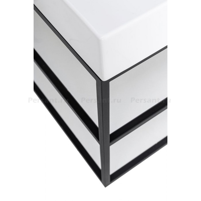 Консоль Cezares Cadro 80 двуярусная, подвесная CADRO-80/46/58-2C-SO-MET-ST