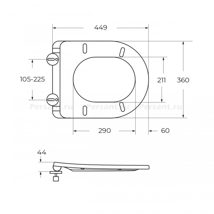 Сиденье BelBagno BB2031SC soft close