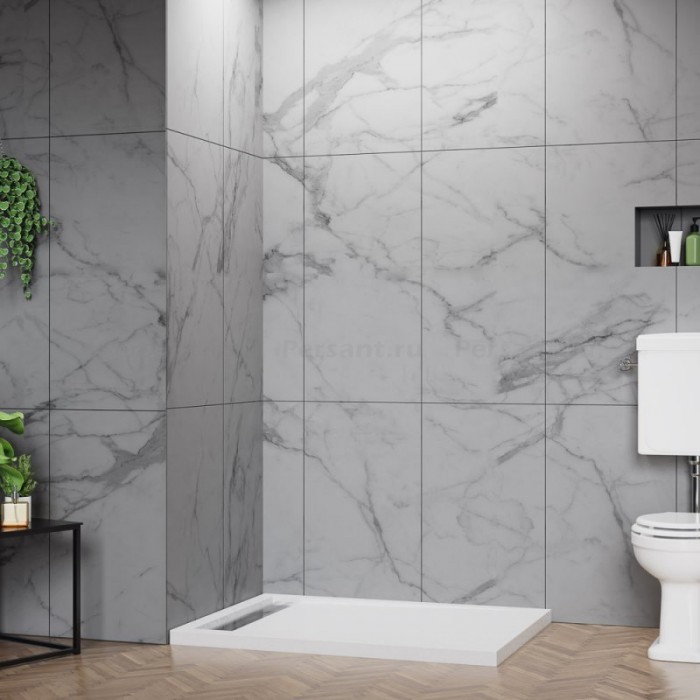 Акриловый поддон для душа BelBagno Tray Due 100x80x4 TRAY-BB-DUE-AH-100/80-4-W0 низкий