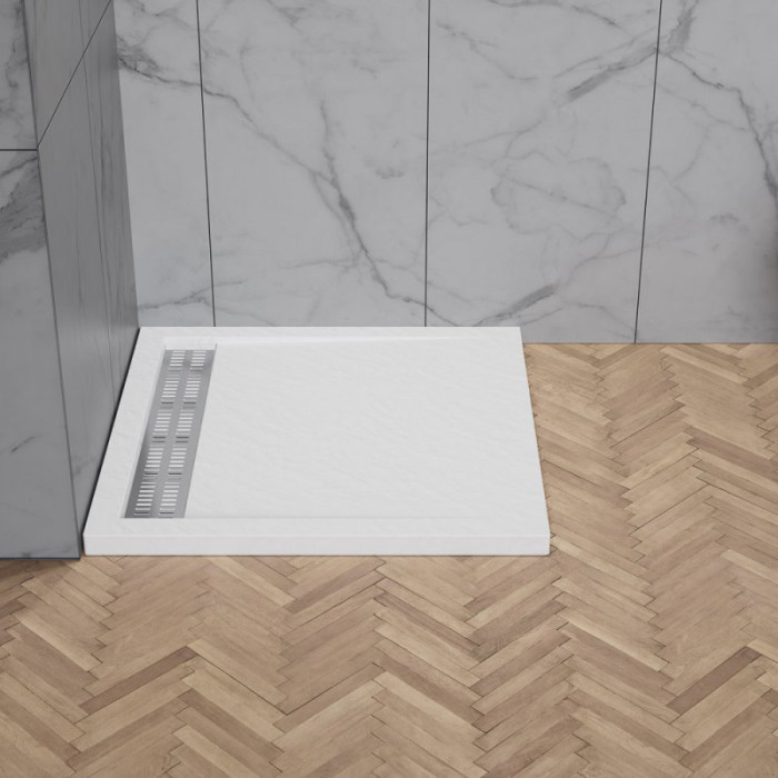 Акриловый поддон для душа BelBagno Tray Due 100x100x4 TRAY-BB-DUE-A-100-4-W0 низкий