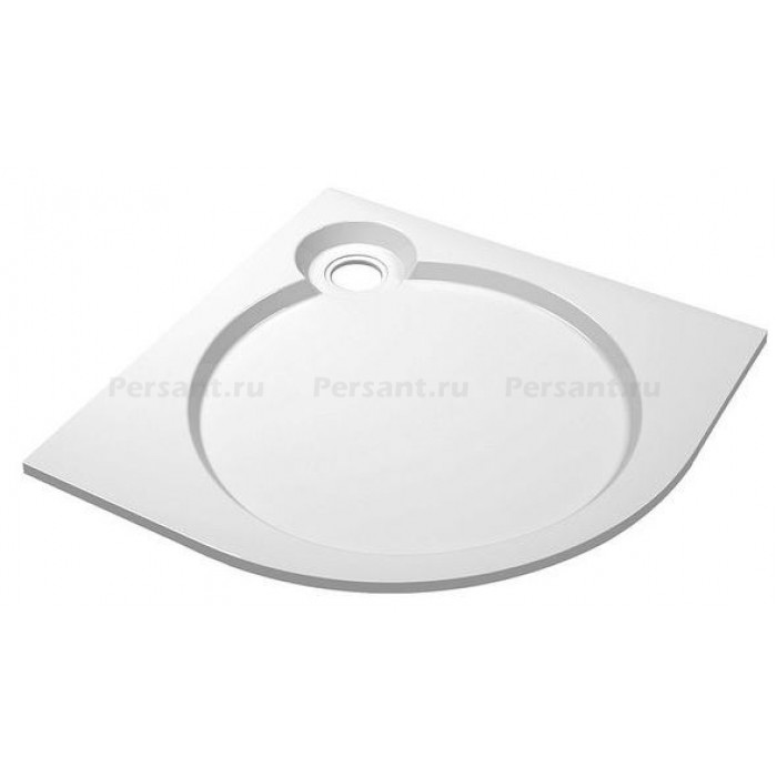 Душевой поддон из искусственного мрамора Cezares Tray S-R 90х90 TRAY-S-R-90-550-56-W Белый