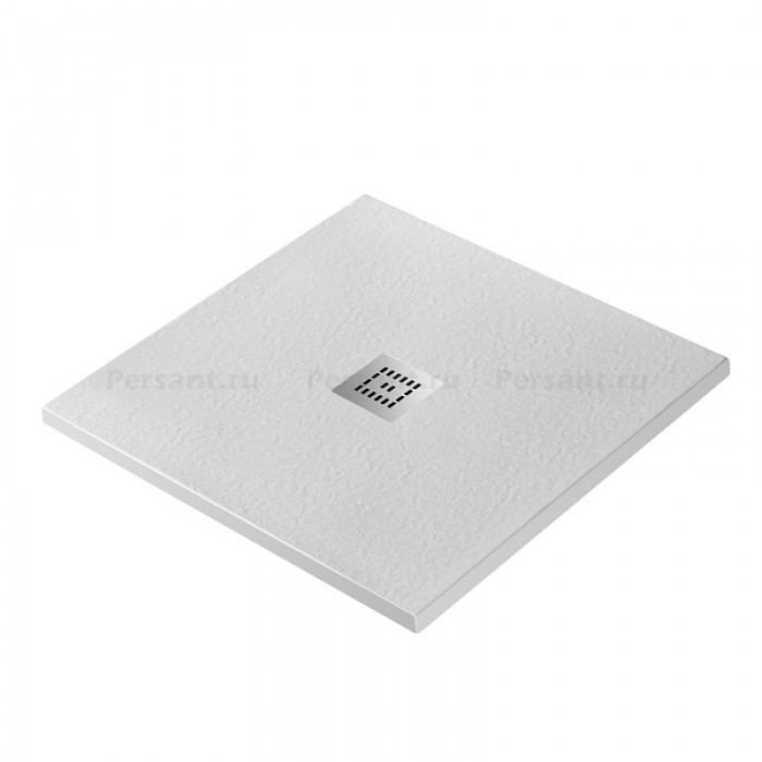 Поддон из искусственного камня BelBagno Uno 90x90x4 TRAY-MR-UNO-A-90-35-W-CR белый