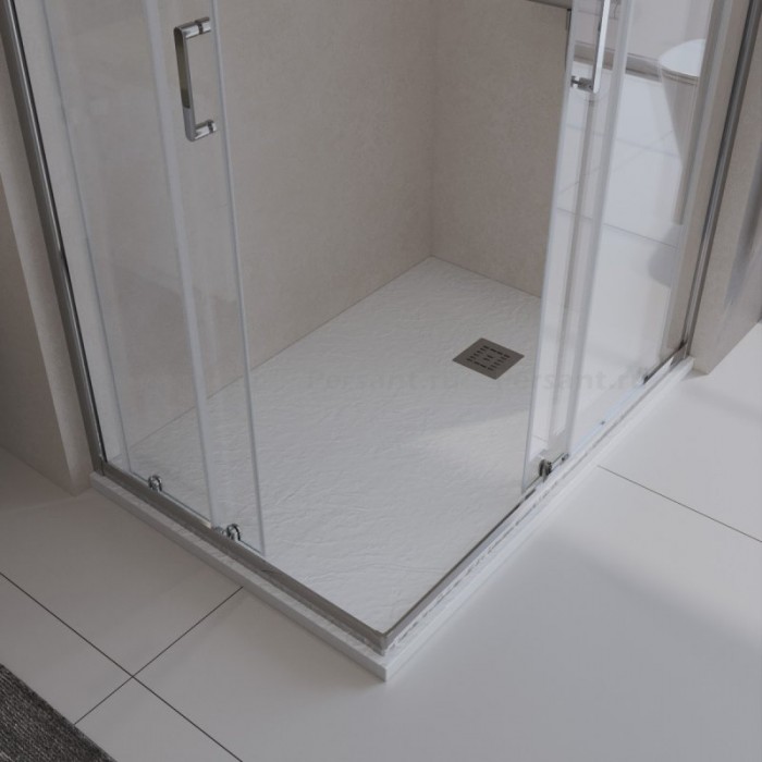 Поддон из искусственного камня BelBagno Uno 140x80x4 TRAY-MR-UNO-AH-140/80-35-W-CR белый