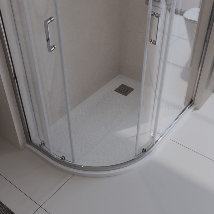 Поддон из искусственного камня BelBagno Uno 120x80x4 TRAY-MR-UNO-RH-120/80-550-35-W-R-CR белый