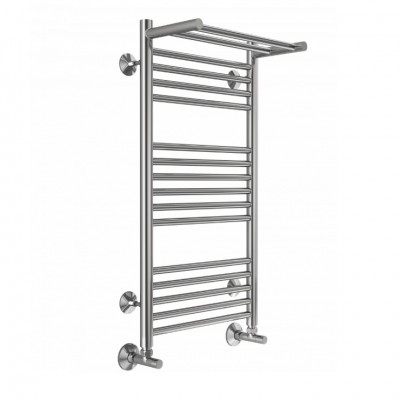 Полотенцесушитель водяной Terminus Аврора с/п П16 400х800 4670078529411, с полкой, хром