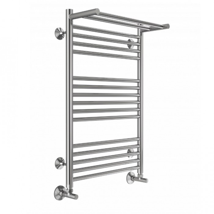 Полотенцесушитель водяной Terminus Аврора с/п П16 500х800 4670078529428, с полкой, хром