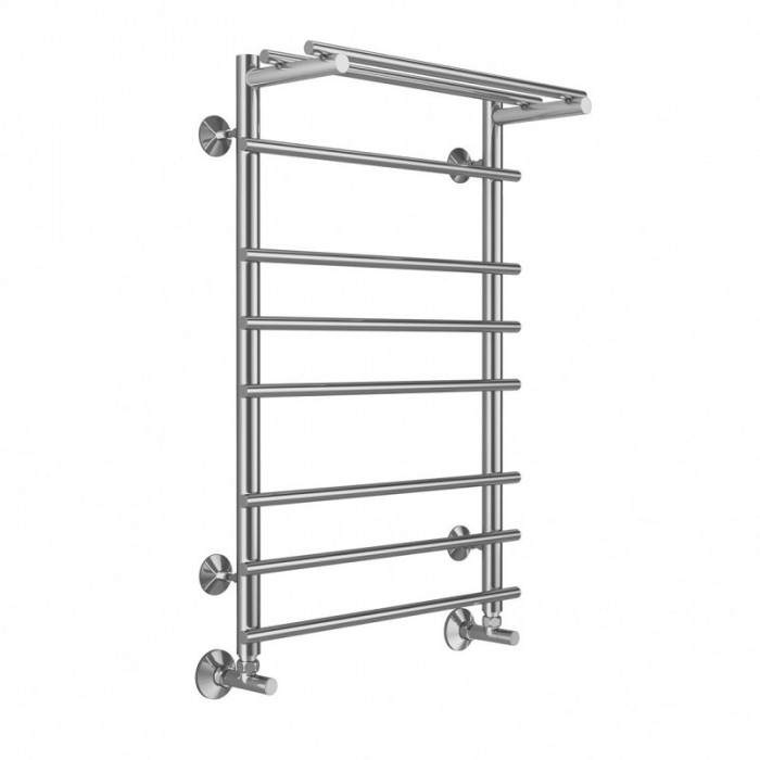 Полотенцесушитель водяной Terminus Ватра с/п П8 500х800 4670078529503, с полкой, хром