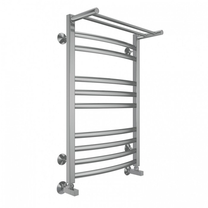 Полотенцесушитель водяной Terminus Енисей с/п П10 500х800 4670078529565, с полкой, хром