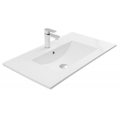 Раковина-столешница Aquanet Flow 80 белая