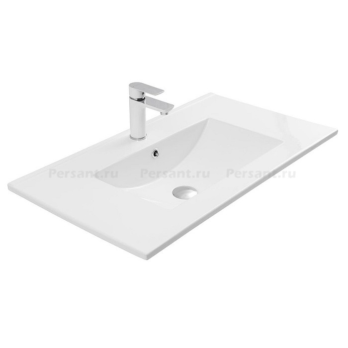 Раковина-столешница Aquanet Flow 80 белая