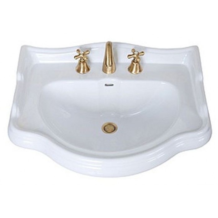 Раковина Kerasan Retro 69x52 104601*3, на 3 отверстия, белая