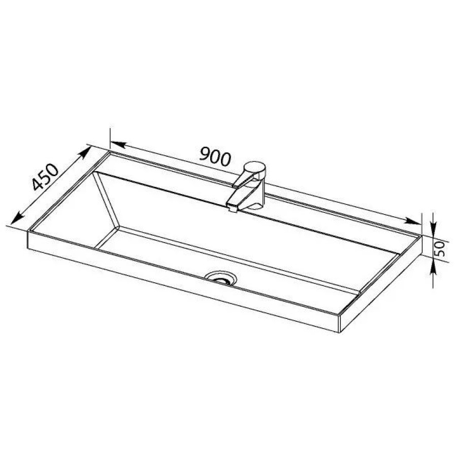 Раковина - столешница Aquanet Орлеан 90 Quick Clac 00179396