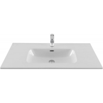 Раковина-столешница Aquanet Flat 100 белая