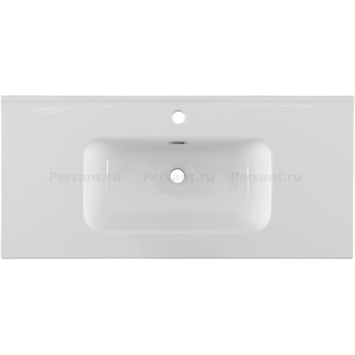 Раковина-столешница Aquanet Flat 100 белая