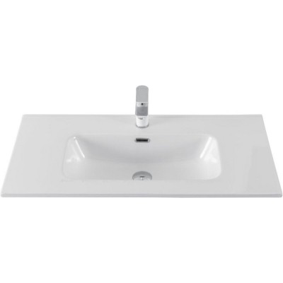 Раковина-столешница Aquanet Flat 90 белая