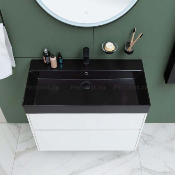 Раковина Sanovit Slim Synergy 85 черная матовая 17085