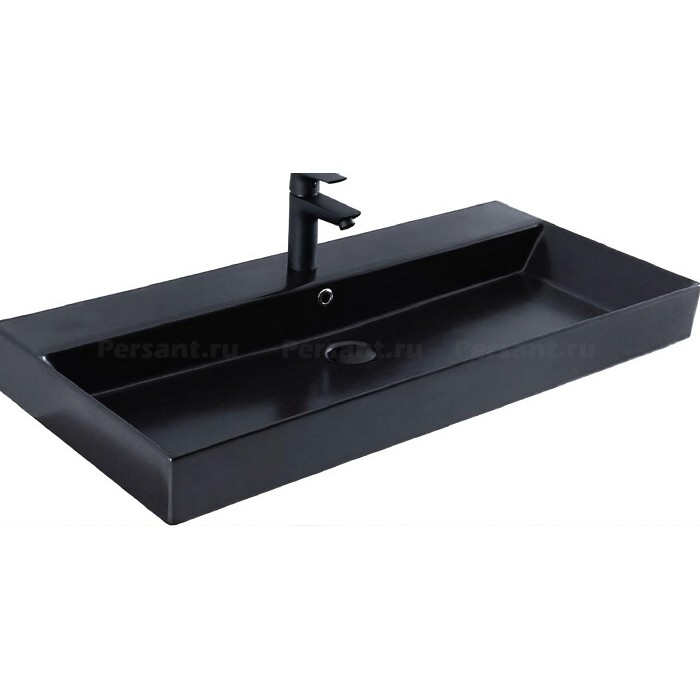 Раковина Sanovit Slim Synergy 100 черная матовая 17100