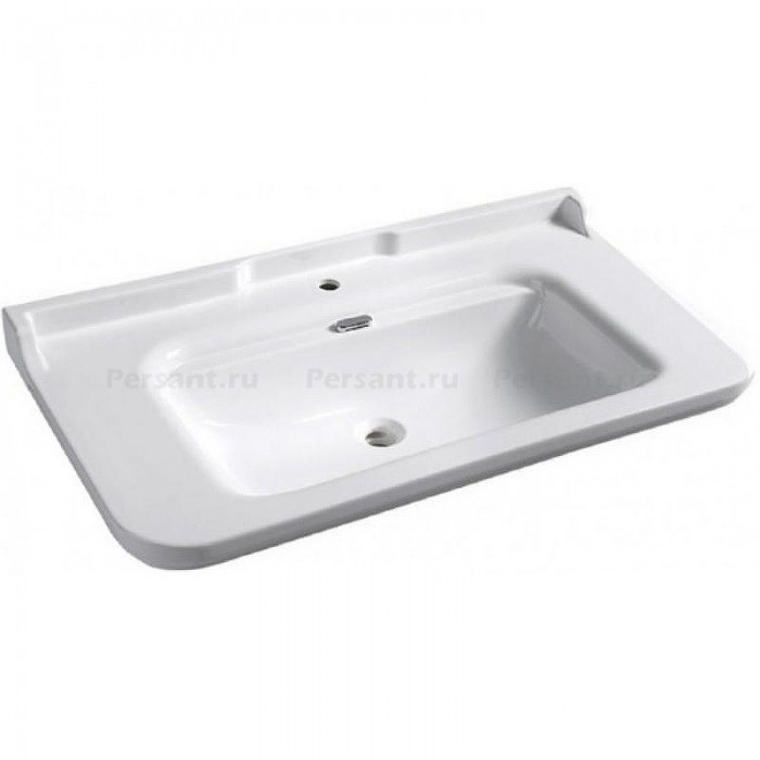 Керамическая раковина Kerasan Waldorf 120x55 4144K1bi/cr*1 белая