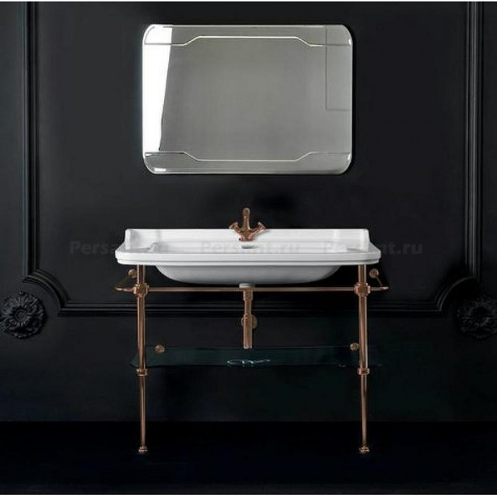 Керамическая раковина Kerasan Waldorf 120x55 4144K1bi/cr*1 белая