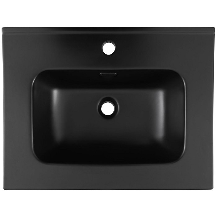 Раковина-столешница Aquanet Flat 60 черная матовая