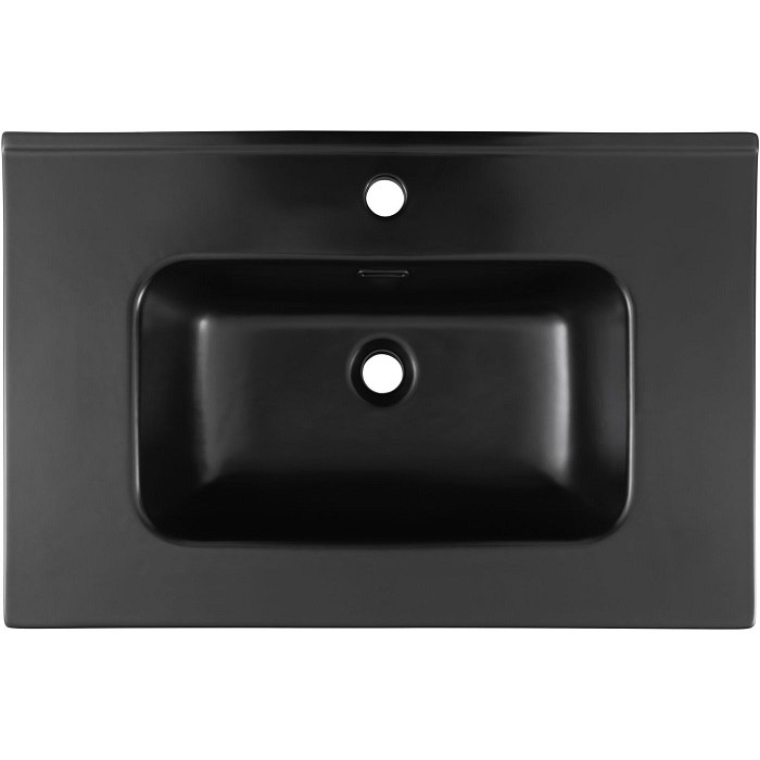 Раковина-столешница Aquanet Flat 70 черная матовая