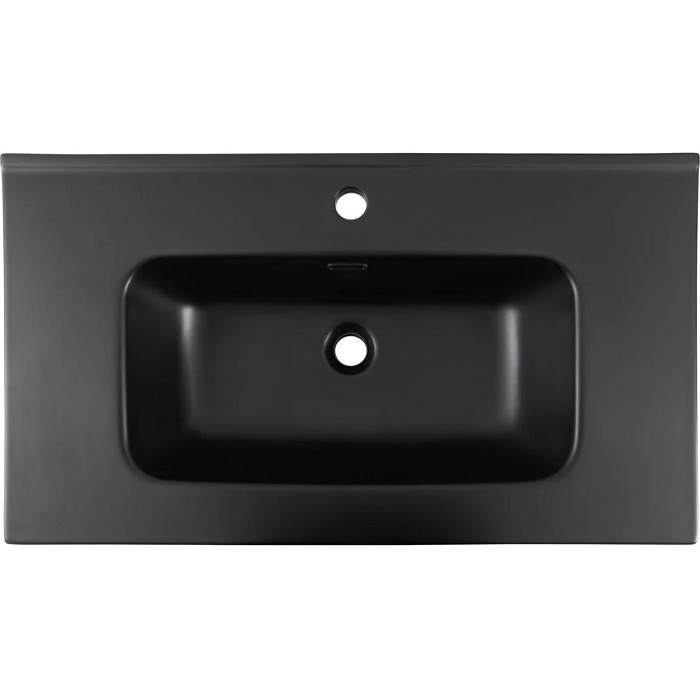 Раковина-столешница Aquanet Flat 80 черная матовая