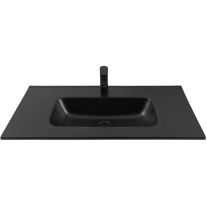 Раковина-столешница Aquanet Flat 90 черная матовая