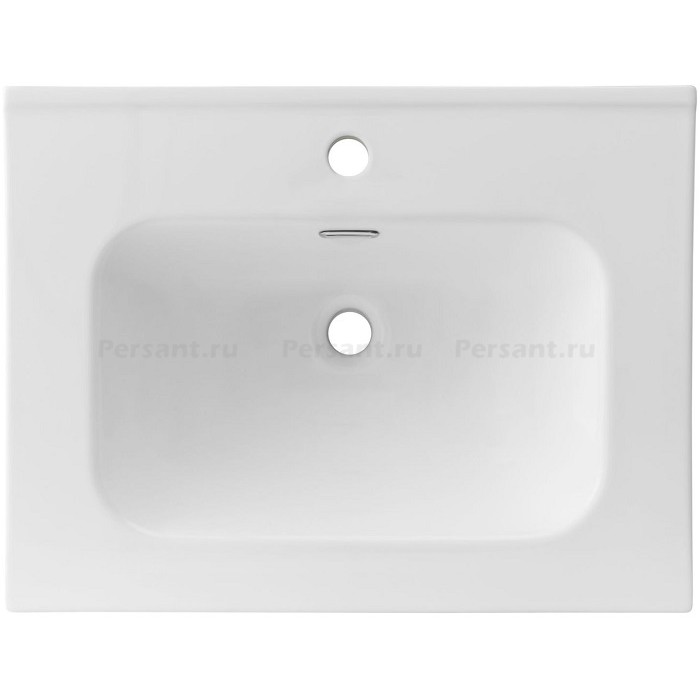 Раковина-столешница Aquanet Flat 60 белая матовая